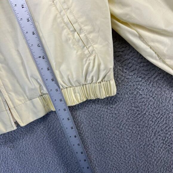 Vintage The Carolina Country Club Windbreaker Jacket Ladies Large Yellow 80s - Picture 4 of 12